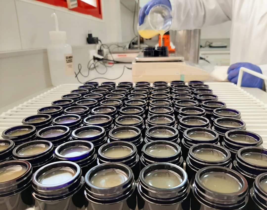 Moroccan artisan workshop with natural skincare products